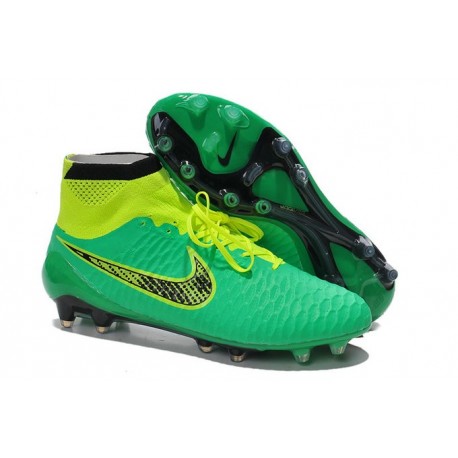 Football Boots For Men Nike Magista Obra FG Green Volt Black