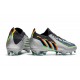 adidas Predator Edge.1 FG Low Silver Metallic Core Black Solar Yellow