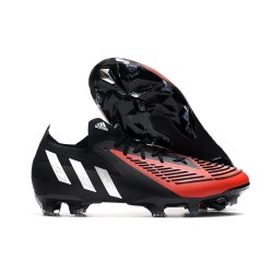 adidas Predator Edge.1 FG Low Cut Black White Red