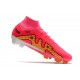 Nike Air Zoom Mercurial Superfly 9 Elite FG Pink Yellow