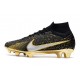 Nike Air Zoom Mercurial Superfly 9 Elite FG Black Gold Silver