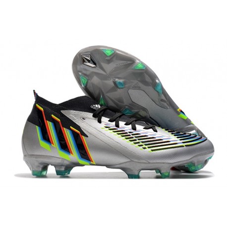 adidas Predator Edge.1 FG Silver Metallic Core Black Solar Yellow