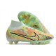 Nike Zoom Mercurial Superfly 9 Elite AG Barely Green Blue Total Orange