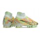 Nike Zoom Mercurial Superfly 9 Elite AG Barely Green Blue Total Orange