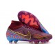 Nike Zoom Mercurial Superfly 9 Elite AG KM Dark Beetroot Mtlc Vivid Gold