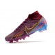 Nike Zoom Mercurial Superfly 9 Elite AG KM Dark Beetroot Mtlc Vivid Gold