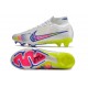 Nike Zoom Mercurial Superfly IX Elite FG White Pink Blue