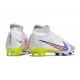 Nike Zoom Mercurial Superfly IX Elite FG White Pink Blue