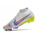 Nike Zoom Mercurial Superfly IX Elite FG White Pink Blue