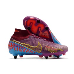 Nike Air Mercurial Superfly IX Elite SG KM Dark Beetroot Mtlc Vivid Gold