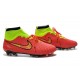 Football Boots For Men Nike Magista Obra FG Red Volt Black