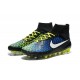 2016 New Soccer Shoes - Nike Magista Obra FG Blue Volt Black White