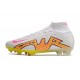 Nike Zoom Mercurial Superfly IX Elite FG White Pink Yellow