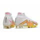 Nike Zoom Mercurial Superfly IX Elite FG White Pink Yellow