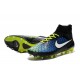 2016 New Soccer Shoes - Nike Magista Obra FG Blue Volt Black White