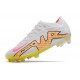 Nike Zoom Mercurial Vapor 15 Elite Fg White Pink Yellow