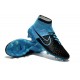 Best Nike Magista Obra FG Shoes For Men Leather Black Blue