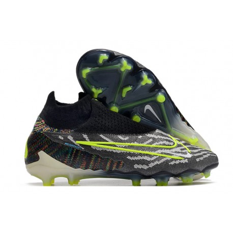 Nike Phantom GX DF Elite FG FG Black Volt White Blue Glow