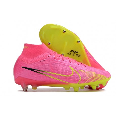 Nike Air Mercurial Superfly IX Elite SG Pink Blast Volt Gridiron