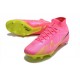 Nike Air Mercurial Superfly IX Elite SG Pink Blast Volt Gridiron