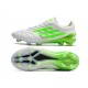 Adidas X 99 Speedportal Leather 1 FG Ftwr White Solar Green