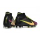 Nike Zoom Mercurial Superfly IX Elite FG Black Yellow Pink