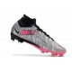 Nike Air Zoom Mercurial Superfly IX Elite XXV FG Metallic Silver Hyper Pink Black