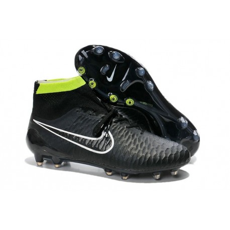 2016 New Soccer Shoes - Nike Magista Obra FG Black Volt White