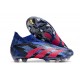 adidas 2023 Predator Accuracy+ FG Paul Pogba PP Lucid Blue Team Real Magenta Core Black