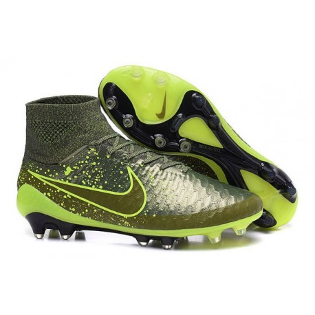 Best Nike Magista Obra FG Shoes For Men Green Black