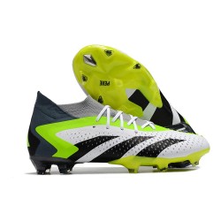 adidas Predator Accuracy.1 FG Cleat White Core Black Lucid Lemon