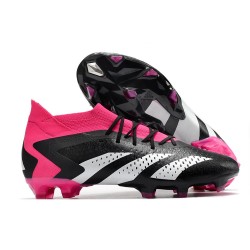 adidas Predator Accuracy.1 FG Cleat Core Black White Team Shock Pink