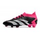 adidas Predator Accuracy.1 FG Cleat Core Black White Team Shock Pink