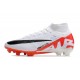 Nike Zoom Mercurial Superfly IX Elite FG White Bright Crimson Black