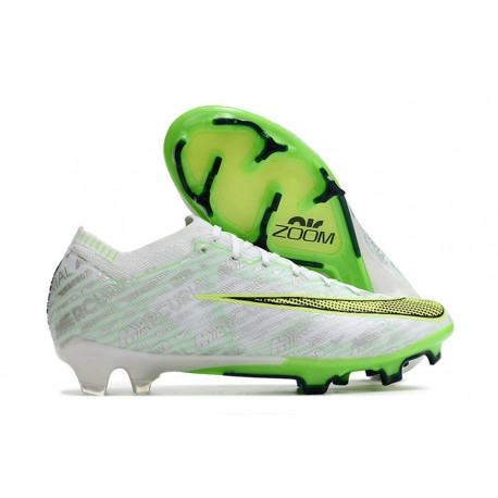 Nike Zoom Mercurial Vapor 15 Elite Fg White Green