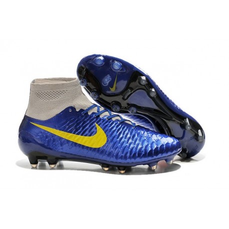 Football Boots For Men Nike Magista Obra FG Navy Blue Grey