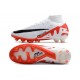 Nike Zoom Mercurial Superfly 9 Elite AG White Bright Crimson Black