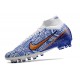 Nike Zoom Mercurial Superfly 9 Elite AG White Blue