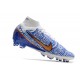 Nike Zoom Mercurial Superfly 9 Elite AG White Blue