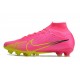 Nike Zoom Mercurial Superfly 9 Elite AG Pink Yellow