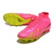 Nike Zoom Mercurial Superfly 9 Elite AG Pink Yellow