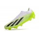 adidas X Crazyfast .1 Laceless FG Crazyrush - White Core Black Lucid Lemon