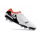 Nike Tiempo Legend 10 Elite FG Cleats White Black Bright Crimson