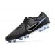 Nike Tiempo Legend 10 Elite FG Cleats Black Chrome Hyper Royal