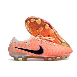 Nike Tiempo Legend 10 Elite FG Cleats NU Guava Ice Black Total Orange