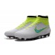 2016 New Soccer Shoes - Nike Magista Obra FG White Volt Green Black