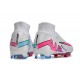 Nike Air Zoom Mercurial Superfly 9 Elite FG White Pink Blue