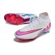 Nike Air Zoom Mercurial Superfly 9 Elite FG White Pink Blue