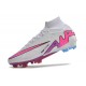 Nike Air Zoom Mercurial Superfly 9 Elite FG White Pink Blue