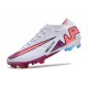 Nike Zoom Mercurial Vapor 15 Elite Fg White Pink Blue